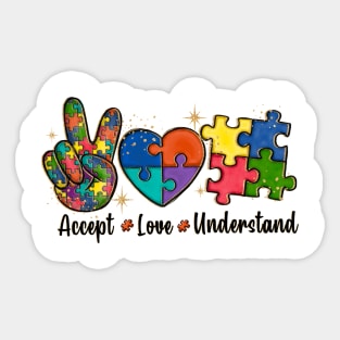 Accept Love Understand Autism Sticker